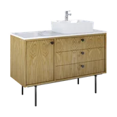 Szafki łazienkowe - ELITA LEGACY 120 3S 1D P  DĄB NATURALNY FORNIR PDW SZAFKA PODUMYWALKOWA 168914 - miniaturka - grafika 1