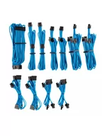 Akcesoria do komputerów stacjonarnych - Corsair Power Supply Cable Premium Pro-Kit Type 4 Gen 4, 20-piece - blue - miniaturka - grafika 1