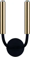 Lampy ścienne - Nowodvorski 9055 Stalactite II 2x10W Kinkiet mosiądz/czarny - miniaturka - grafika 1