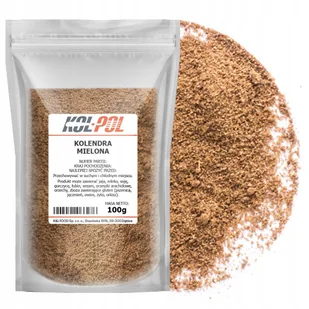 KOLENDRA MIELONA 100g Naturalna aromatyczna przyprawa wysoka jakość Kol-Pol - Przyprawy i zioła sypkie - miniaturka - grafika 1