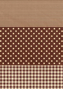Papier Do Decoupage Brązowy W Kropki, Paski I Kratkę30 X 40 Cm Fda487, Decopatch - Decoupage - miniaturka - grafika 1