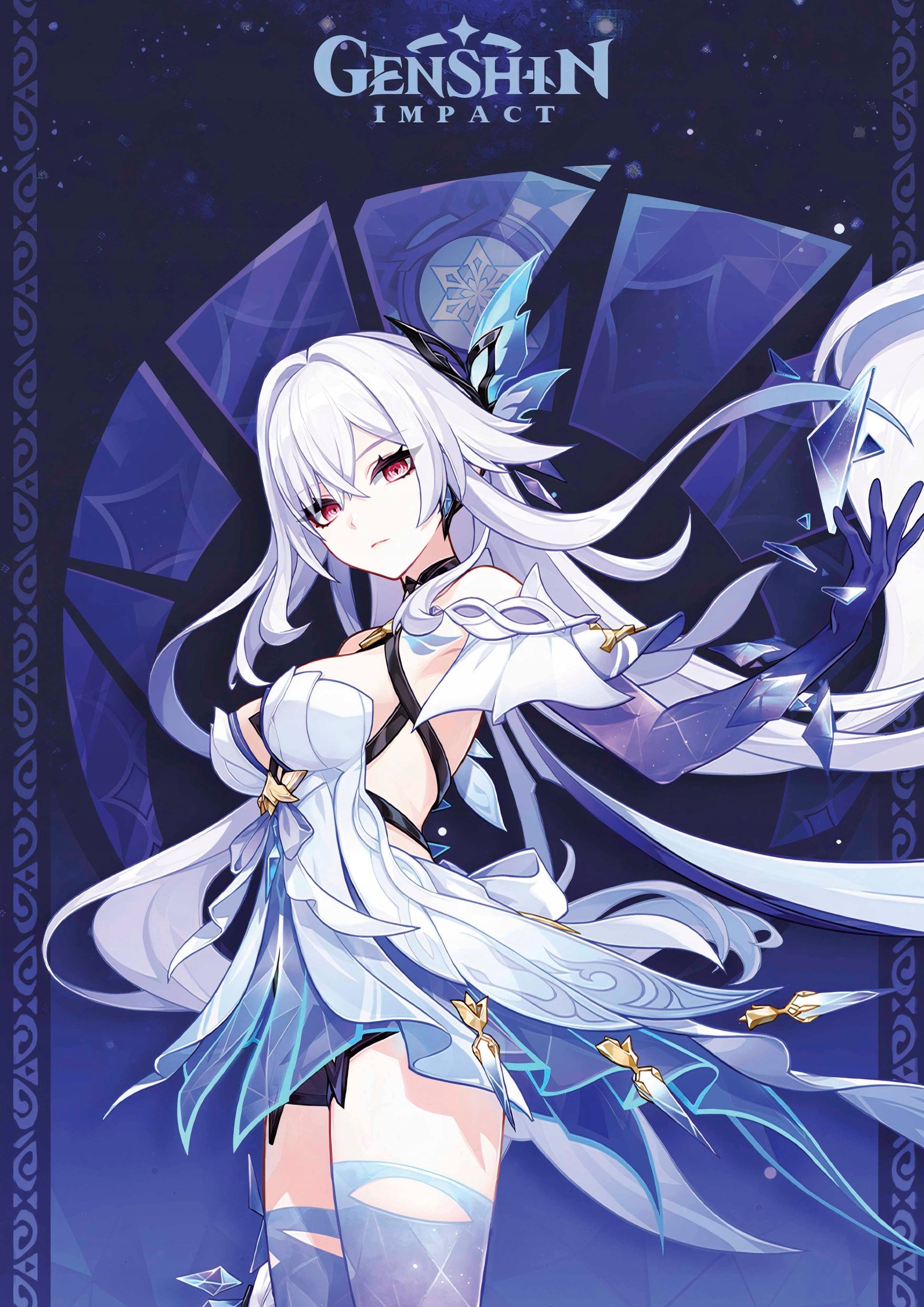 Plakat A3 Genshin Impact Anime Gra Skirk