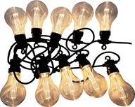 Lampy ogrodowe - Girlanda ogrodowa łańcuch świetlny 6,2m + Żarówki - miniaturka - grafika 1