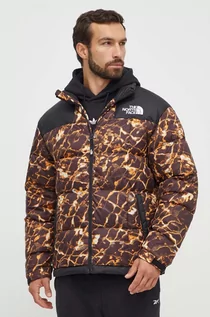 Kurtki męskie - The North Face kurtka puchowa męska kolor brązowy zimowa oversize - grafika 1