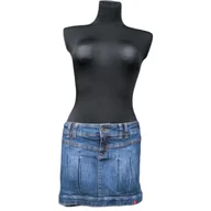 Spódnice - ESPRIT Spódnica Mini Stylowa Krótka Wygodna Jeansowa Dżinsowa Niebieska Rozmiar 34 - miniaturka - grafika 1