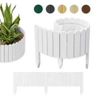 Ogrodzenia - PŁOTEK OGRODOWY, palisada, obrzeże trawnikowe Rollborder 100 x 40 cm Biały - miniaturka - grafika 1