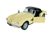 Samochody i pojazdy dla dzieci - WELLY OLD TIMER BMW 507 Z DACHEM BEŻOWY 1:34  SAMOCHÓD NOWY METALOWY MODEL - miniaturka - grafika 1