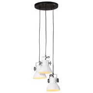 Lampy ogrodowe - vidaXL Lampa wisząca, 25 W, biała, 30x30x100 cm, E27 - miniaturka - grafika 1