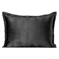 Poszewki na poduszki - Poszewka EUROFIRANY Sofia 50 x 70 cm Czarny - miniaturka - grafika 1