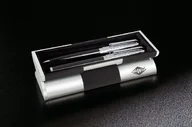 Długopisy - Wedo Wave 260351226 zestaw długopisów i długopisów w etui na prezenty, kolor czarny, chrom - miniaturka - grafika 1