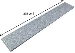 Stopnica granitowa szara płomieniowana G603 275x30x2 - Kostki brukowe i krawężniki - miniaturka - grafika 1