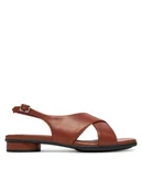 Sandały damskie - ECCO Sandały Sculpted Alba 25 23383301014 Brązowy - miniaturka - grafika 1