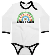 Body dla niemowląt - Body dziecięce Na Dzień Kropki Tęcza Z Kolorowych Kropeczek Kwiatek 74/80 - miniaturka - grafika 1
