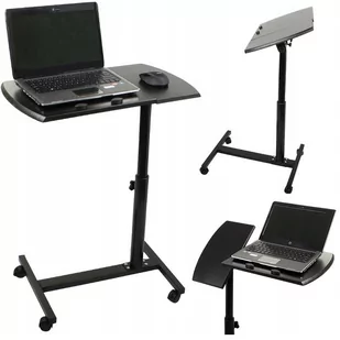BIURKO KOMPUTEROWE REGULACJA STOLIK POD LAPTOP - Ławy i stoliki kawowe - miniaturka - grafika 1