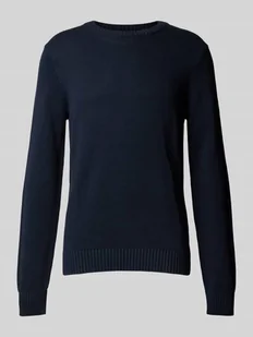 Sweter z dzianiny z dodatkiem lnu model ‘TAIL’ - Swetry męskie - miniaturka - grafika 1