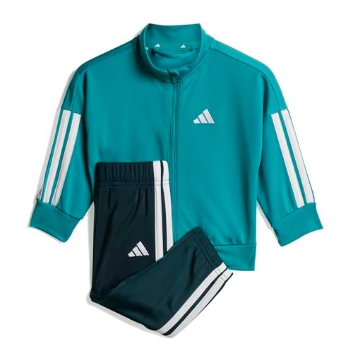 adidas uniseks-baby ESSENTIALS CLIMACOOL TRACKSUIT, pure teal/white, 18-24 Months
