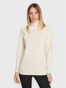 Calvin Klein Golf K20K205092 Écru Relaxed Fit - Swetry damskie - miniaturka - grafika 1