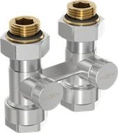 Zawory i kraniki - Mexen zawór grzejnikowy dwururowy DN50, prosty 1/2"x16 mm, nikiel  - W912-016-01 - miniaturka - grafika 1