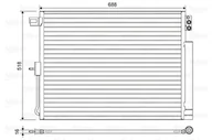 Chłodnice - CHŁODNICA KLIMATYZACJI VALEO 822616 55038003AE JEEP - miniaturka - grafika 1