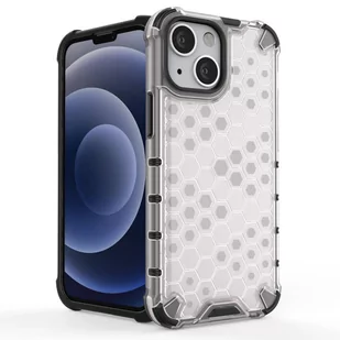 Honeycomb etui pancerny pokrowiec z żelową ramką iPhone 13 mini czarny - Etui i futerały do telefonów - miniaturka - grafika 3