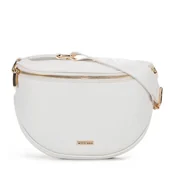 Nerki - Damska torebka nerka ze skóry ekologicznej kremowo - złota - miniaturka - grafika 1