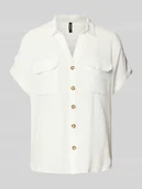 Koszule damskie - Bluzka koszulowa o kroju regular fit z kieszeniami na piersi model ‘BUMPY’ - miniaturka - grafika 1