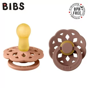 Baby in World Smoczek uspokajający Bibs Boheme 2 pak peach/woodchuck M 6-18 - Smoczki uspokajające - miniaturka - grafika 1