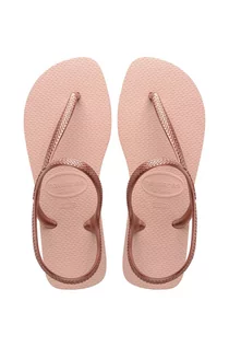 Sandały damskie - Havaianas Sandały damskie kolor różowy - grafika 1
