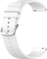 Akcesoria do smartwatchy - Lavvu LAVVU Biały silikonowy pasek do zegarka - 20 - miniaturka - grafika 1