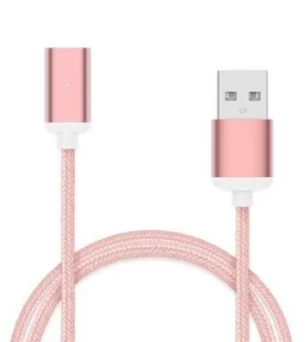 Kabel Nylon Magnetyczny Różowy - Kable USB - miniaturka - grafika 1