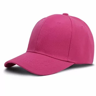 Clotth Czapka z daszkiem, włosy damskie, niebieskie, jednokolorowe, jasna płyta, czapka baseballowa, modele męskie, róża czerwona, jeden rozmiar - Czapki męskie - miniaturka - grafika 1
