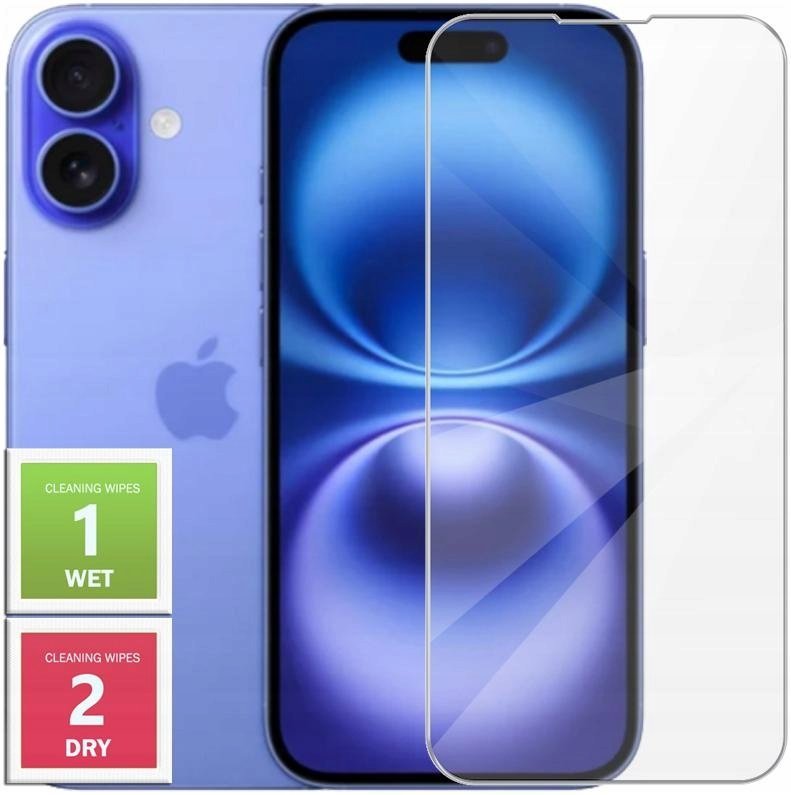 Szkło hartowane do Apple iPhone 16 - Szkiełko ochronne 2.5D, 9H