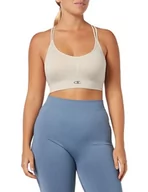 Biustonosze - Champion Athletic Sportbras W-Seamless Yoga Biustonosz Sportowy Kobiety, Srebrny Szary, L-XL - miniaturka - grafika 1