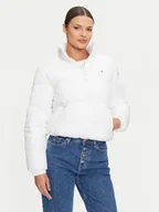 Kurtki damskie - Tommy Jeans Kurtka zimowa Essential DW0DW18827 Biały Regular Fit - miniaturka - grafika 1
