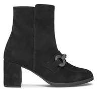 Botki damskie - Botki Gabor 35.693.17 Czarny - miniaturka - grafika 1