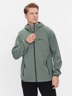 Jack Wolfskin Kurtka softshell Feldberg Hoody 1306922 Zielony Regular Fit - Kurtki męskie - miniaturka - grafika 1