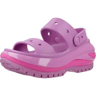 Klapki i japonki damskie - Klapki Crocs Model Classic Mega Crush Sandal Kolor Fioletowy - miniaturka - grafika 1