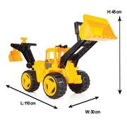 Samochody i pojazdy dla dzieci - Pilsan Koparko ładowarka 2w1 długość 92 cm - miniaturka - grafika 1