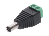 Gniazdka elektryczne - Wtyk DC 5.5x2.5 ze złączem skrętnym - miniaturka - grafika 1