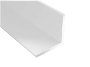 Profil kątowy PVC biały 1000 x 25 x 25 x 1,8 - Listwy i profile - miniaturka - grafika 1