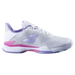 Buty tenisowe damskie Babolat JET MACH 3 AC WOMEN BIAŁO-LAWENDOWE - Buty sportowe damskie - miniaturka - grafika 1