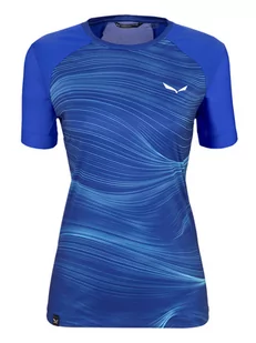 Salewa Koszulka funkcyjna "Seceda" w kolorze niebieskim - Koszulki sportowe damskie - miniaturka - grafika 1