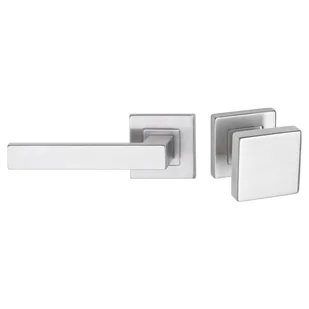 DOMINO Gałko-klamka ruchoma Topaz Lewa Inox Stal nierdzewna - Klamki - miniaturka - grafika 1