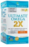 Witaminy i minerały - Nordic Naturals Ultimate Omega 2X z witaminą D3 60 kapsułek miękkich o smaku cytrynowym - miniaturka - grafika 1