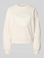 Bluzy damskie - Bluza z logo i okrągłym dekoltem - miniaturka - grafika 1