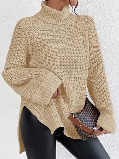SHEIN DAMSKI SWETER KLASYCZNY Z GOLFEM L ŁŁG