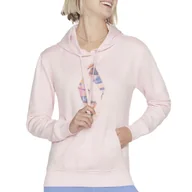 Bluzy sportowe damskie - Bluza Skechers Watercolor Diamond WHD84PKGY - różowa - miniaturka - grafika 1