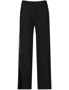 Legginsy - Gerry Weber Damskie uniwersalne spodnie z boczną lamówką, spodnie z dzianiny (legginsy, jogging itp.), jednokolorowe, regularna długość, czarny, 44 - grafika 1