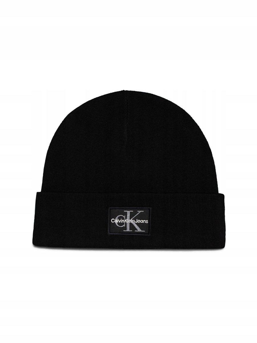 Calvin Klein czapka zimowa beanie czarny rozmiar uniwersalny