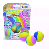 Kosmetyki kąpielowe dla dzieci - Inkee: Zestaw bomb do kąpieli - 3 szt. - miniaturka - grafika 1